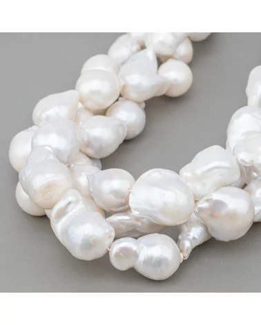 Perle Di Fiume Barocche A Goccia (RLG) 100-110gr Bianco-PERLE BAROCCHE | Worldofjewel.com