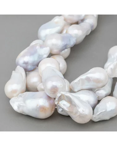 Perle Di Fiume Barocche A Goccia (RLG) 120-130gr Bianco-PERLE BAROCCHE | Worldofjewel.com