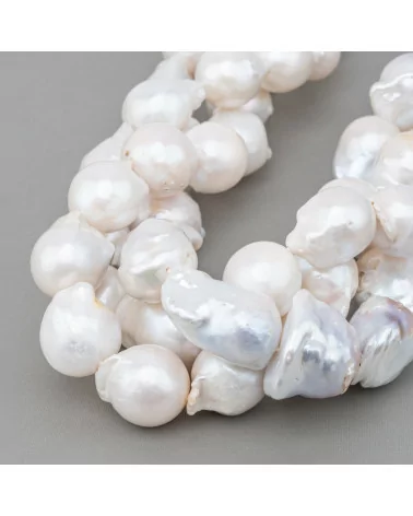 Perle Di Fiume Barocche A Goccia (RLG) 130-140gr Bianco-PERLE BAROCCHE | Worldofjewel.com