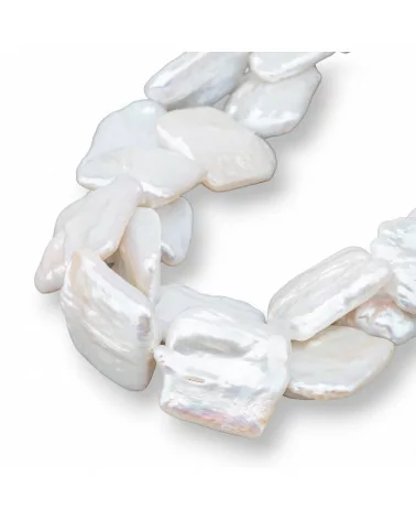 Perle Di Fiume Barocche Piatte (OHG) Bianco 90-100gr-PERLE BAROCCHE | Worldofjewel.com