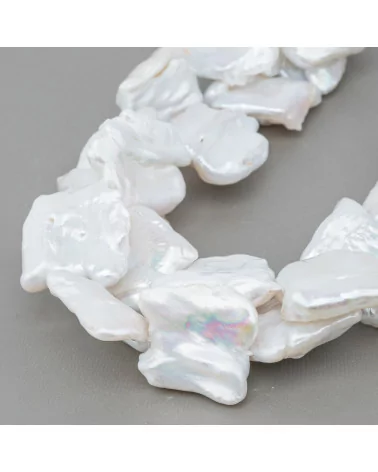 Perle Di Fiume Barocche Piatte (OSL) Bianco 100-110gr-PERLE BAROCCHE | Worldofjewel.com