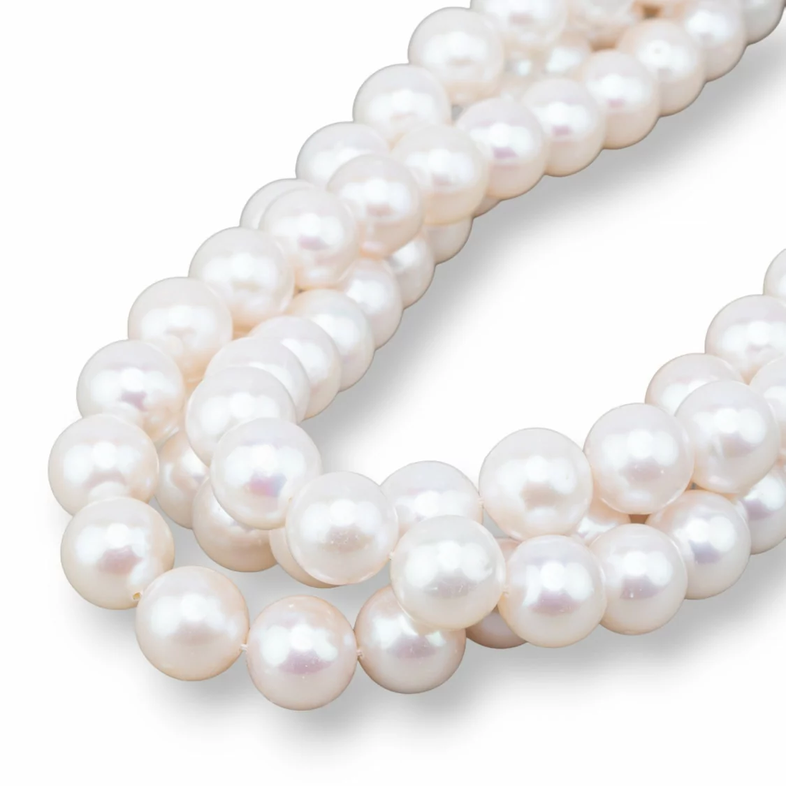 Perle Di Fiume Tondo 10,5-11,0mm Bianco-LINEA ALTA | Worldofjewel.com