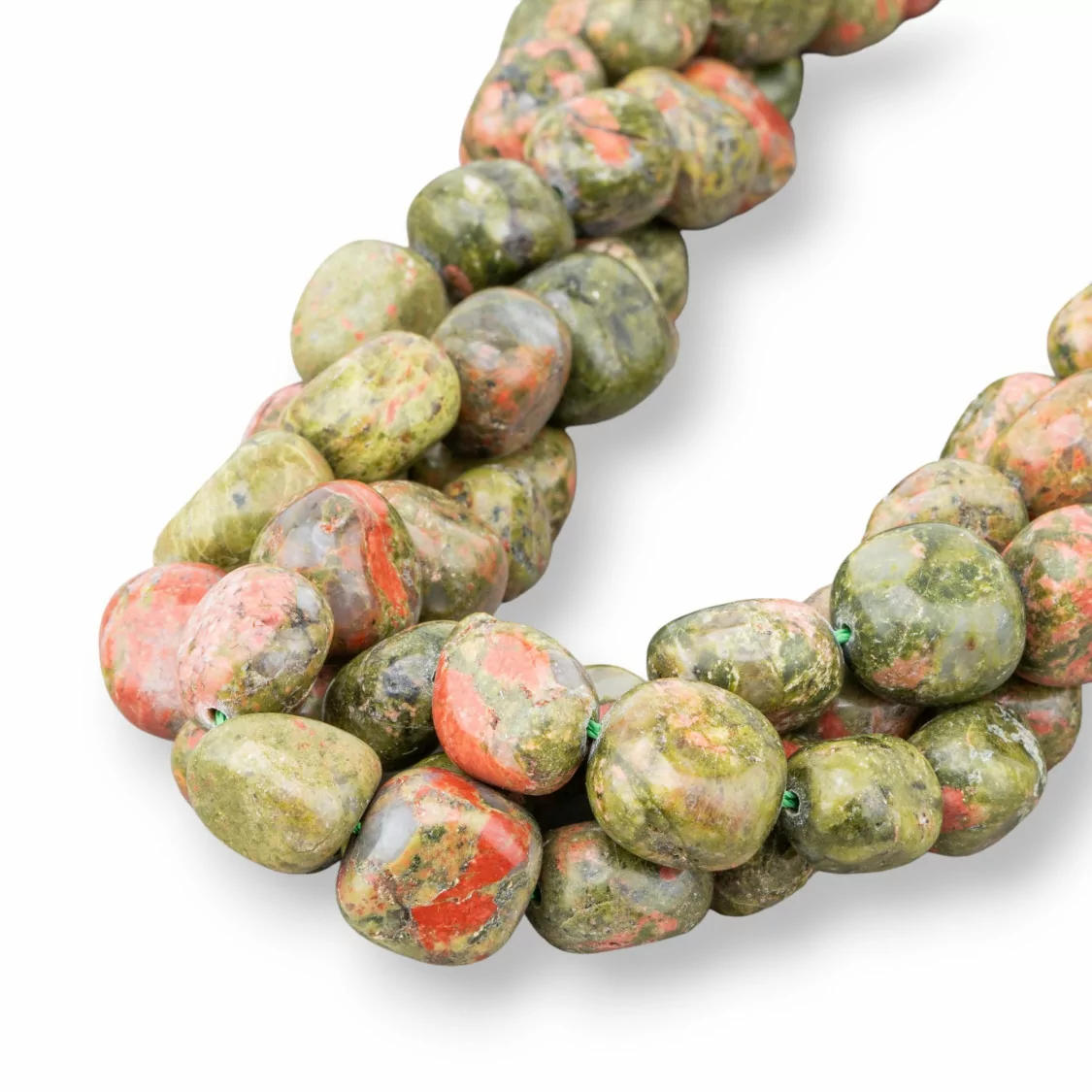 Unakite Sasso Burattato 8-12x10-15mm-UNAKITE | Worldofjewel.com