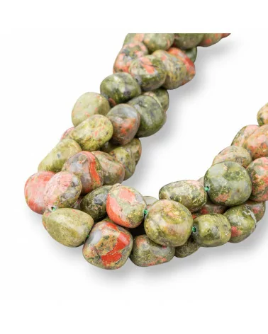 Unakite Sasso Burattato 8-12x10-15mm-UNAKITE | Worldofjewel.com