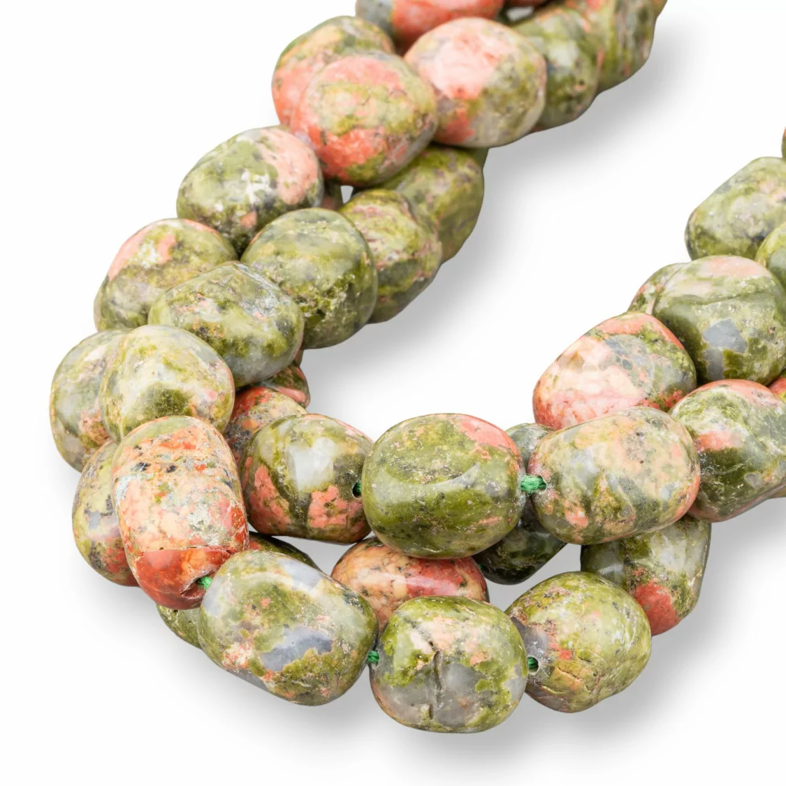 Unakite Sasso Burattato 8-13x13-18mm-UNAKITE | Worldofjewel.com