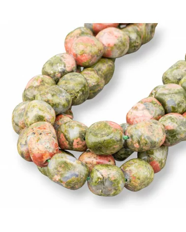 Unakite Sasso Burattato 8-13x13-18mm-UNAKITE | Worldofjewel.com