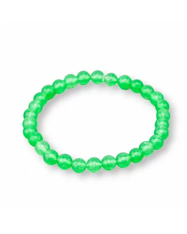 Bracciale Elastico Di Pietre Dure 6mm 10 Pezzi Giada Verde Chiaro-OFFERTE BRACCIALI | Worldofjewel.com