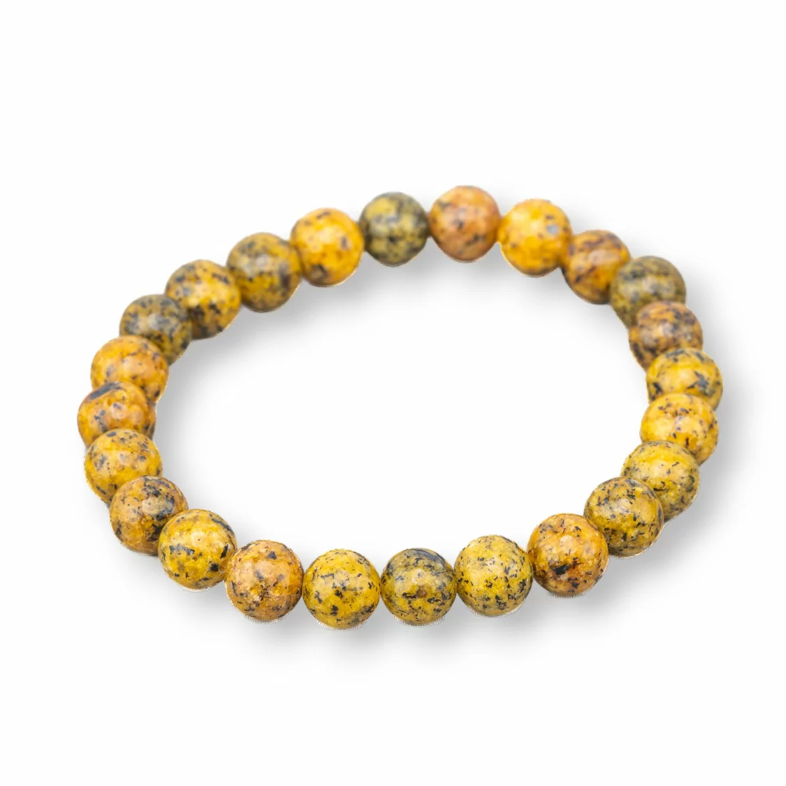 Bracciale Elastico Di Pietre Dure 8mm 10 Pezzi Diaspro Giallo-OFFERTE BRACCIALI | Worldofjewel.com