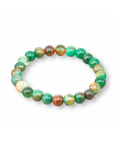 Bracciale Elastico Di Pietre Dure 8mm 10 Pezzi Giada Floreale-OFFERTE BRACCIALI | Worldofjewel.com