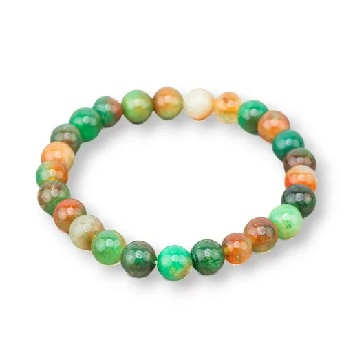 Bracciale Elastico Di Pietre Dure 8mm 10 Pezzi Giada Floreale Chiaro-OFFERTE BRACCIALI | Worldofjewel.com