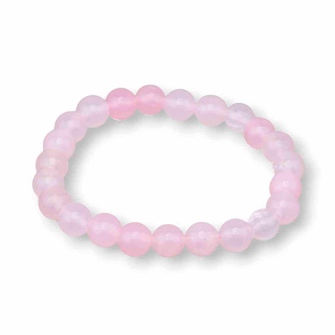 Bracciale Elastico Di Pietre Dure 8mm 10 Pezzi Giada Rosa-OFFERTE BRACCIALI | Worldofjewel.com