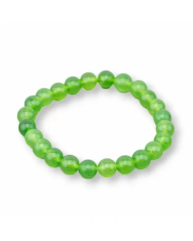 Bracciale Elastico Di Pietre Dure 8mm 10 Pezzi Giada Verde Acido-OFFERTE BRACCIALI | Worldofjewel.com