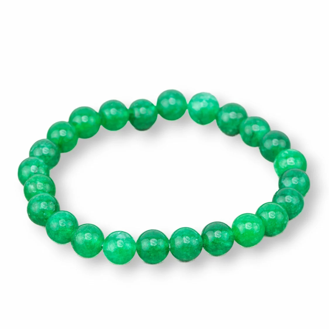 Bracciale Elastico Di Pietre Dure 8mm 10 Pezzi Giada Verde Chiaro-OFFERTE BRACCIALI | Worldofjewel.com