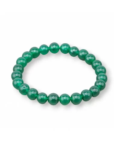 Bracciale Elastico Di Pietre Dure 8mm 10 Pezzi Verde-OFFERTE BRACCIALI | Worldofjewel.com