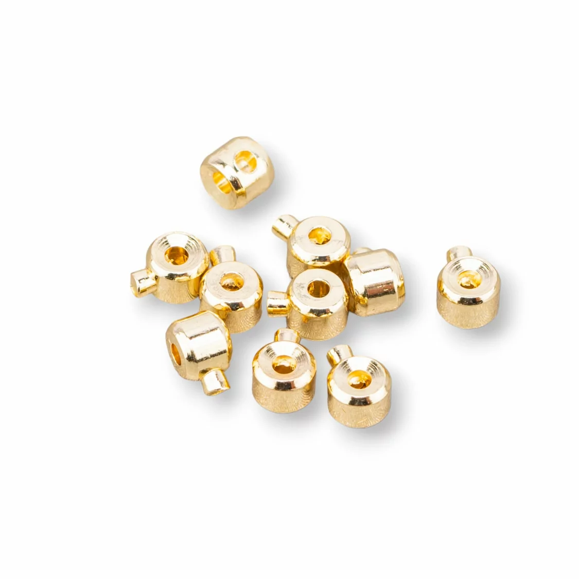 Componenti Tecnici Schiaccini Di Ottone Cilindrico 3mm 90pz Dorato-SCHIACCINI | Worldofjewel.com