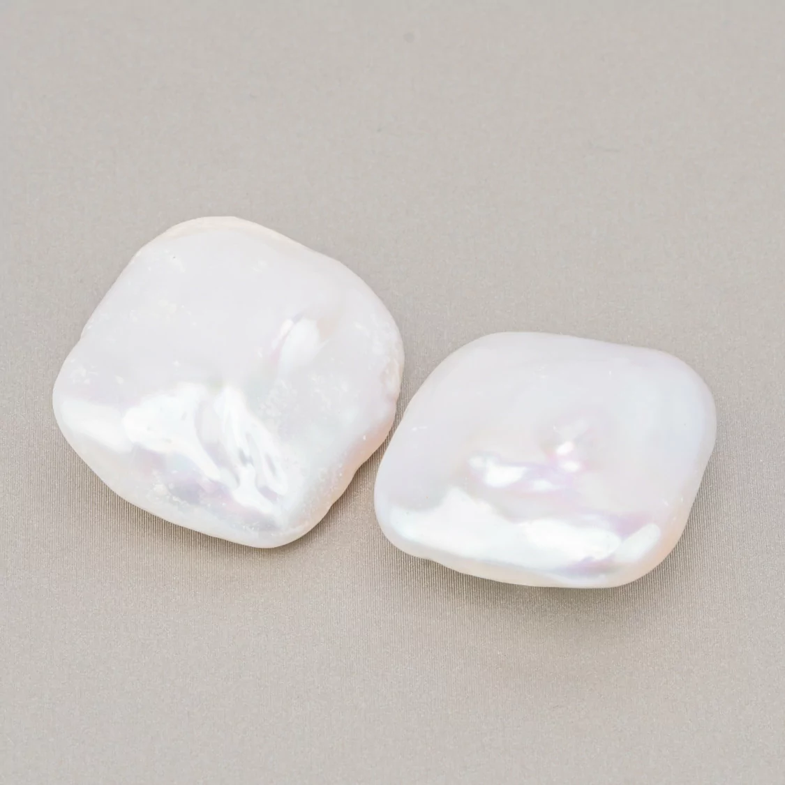 Perle Di Fiume Barocche Gocce Piatte (PQB) 15-16gr 1 Coppia-PERLE BAROCCHE | Worldofjewel.com