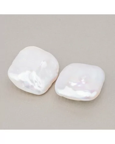 Perle Di Fiume Barocche Gocce Piatte (PQB) 15-16gr 1 Coppia-PERLE BAROCCHE | Worldofjewel.com