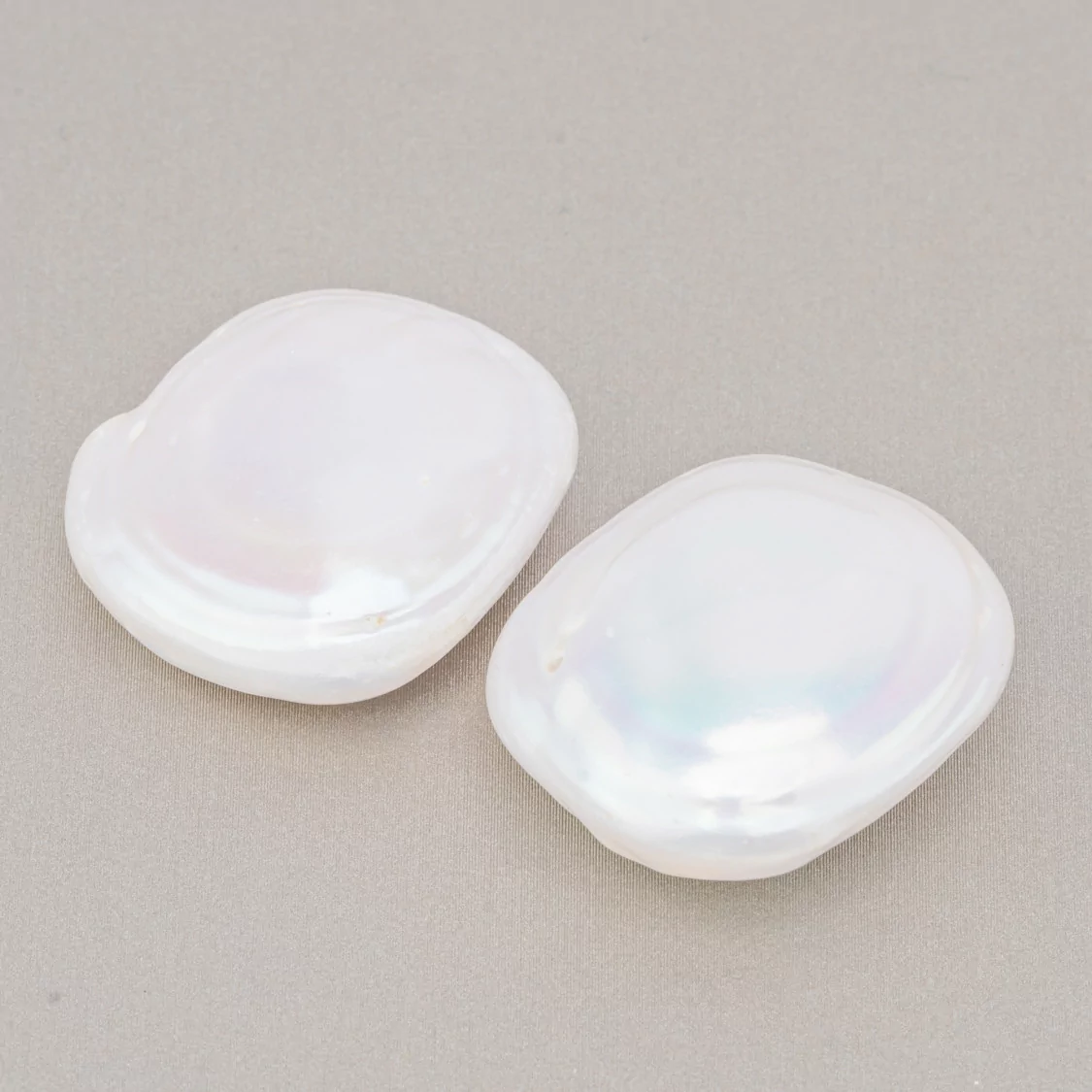 Perle Di Fiume Barocche Gocce Piatte (PQB) 17-18gr 1 Coppia-PERLE BAROCCHE | Worldofjewel.com