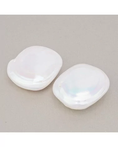 Perle Di Fiume Barocche Gocce Piatte (PQB) 17-18gr 1 Coppia-PERLE BAROCCHE | Worldofjewel.com