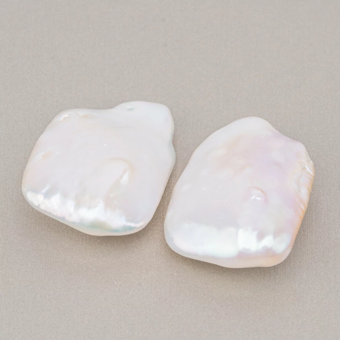 Perle Di Fiume Barocche Gocce Piatte (PQW) 11-12gr 1 Coppia-PERLE BAROCCHE | Worldofjewel.com