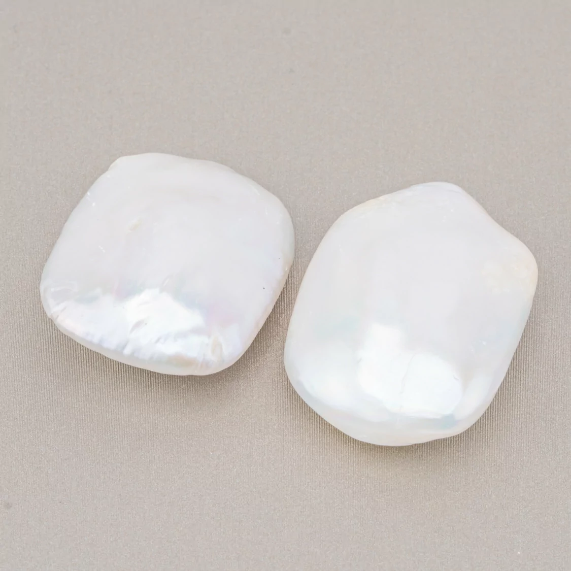 Perle Di Fiume Barocche Gocce Piatte (PQW) 15-16gr 1 Coppia-PERLE BAROCCHE | Worldofjewel.com