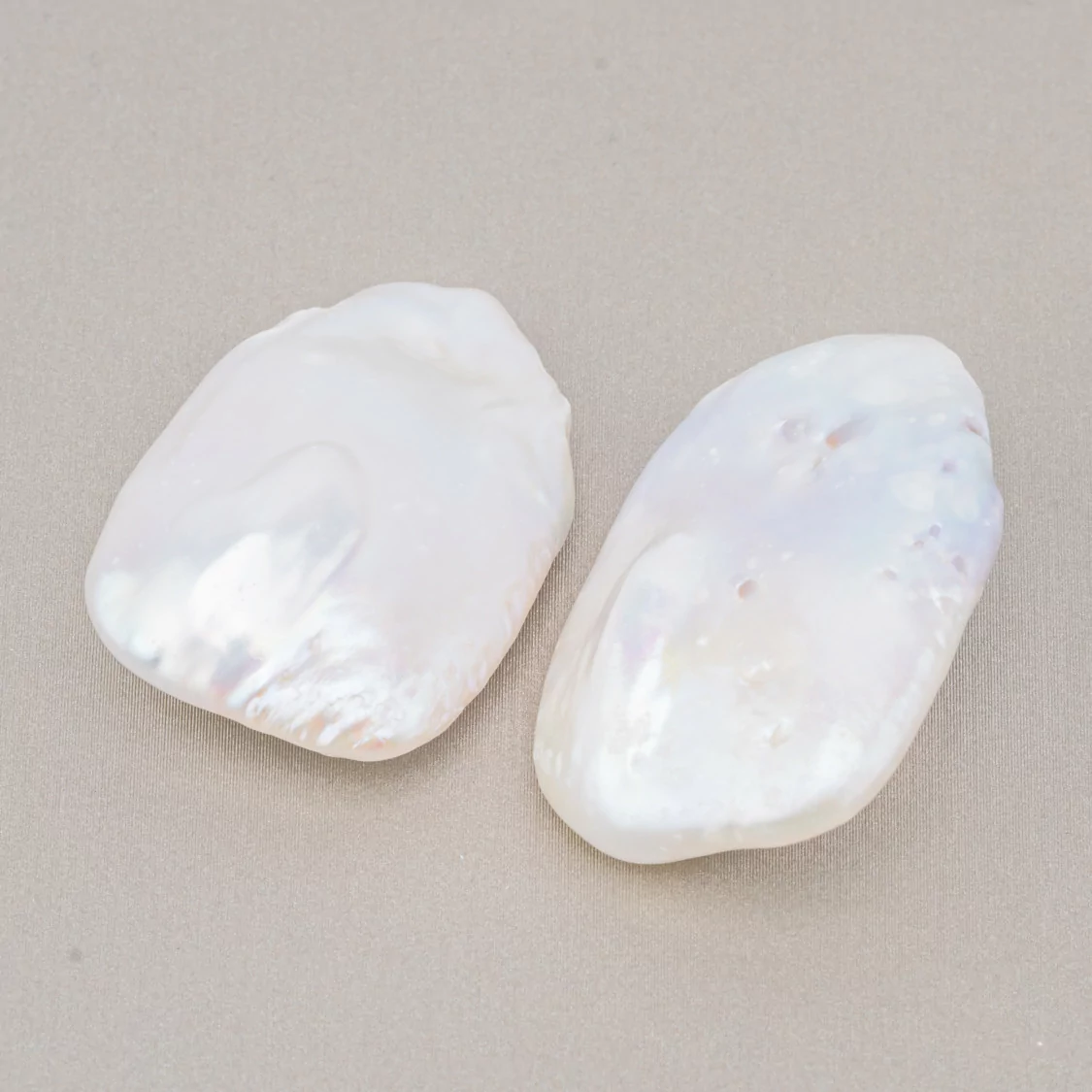 Perle Di Fiume Barocche Gocce Piatte (PQW) 16-17gr 1 Coppia-PERLE BAROCCHE | Worldofjewel.com