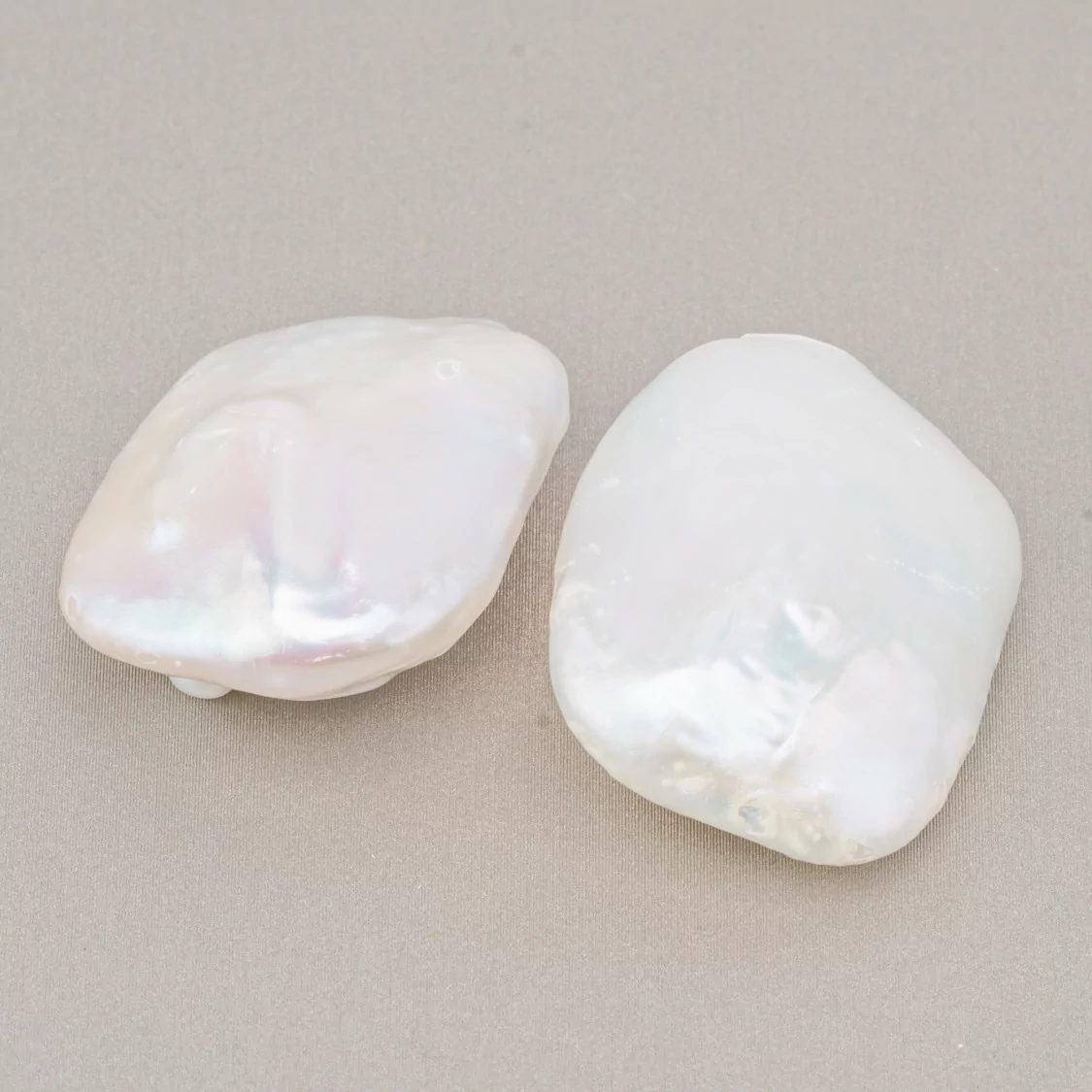 Perle Di Fiume Barocche Gocce Piatte (PQW) 17-18gr 1 Coppia-PERLE BAROCCHE | Worldofjewel.com