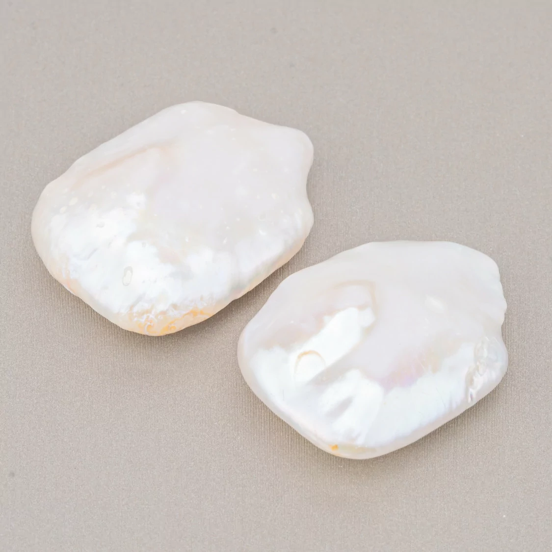 Perle Di Fiume Barocche Gocce Piatte (PQW) 18-20gr 1 Coppia-PERLE BAROCCHE | Worldofjewel.com