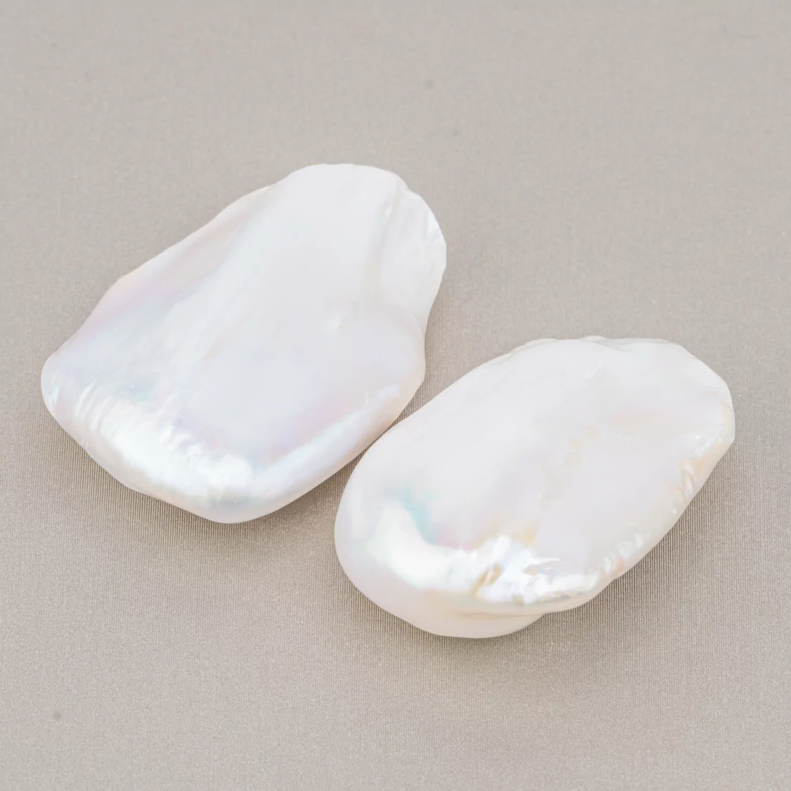 Perle Di Fiume Barocche Gocce Piatte (PQW) 20-22gr 1 Coppia-PERLE BAROCCHE | Worldofjewel.com