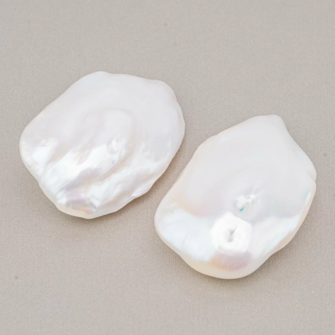 Perle Di Fiume Barocche Gocce Piatte (PQW) 24-26gr 1 Coppia-PERLE BAROCCHE | Worldofjewel.com