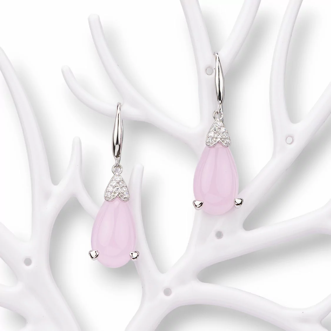 Orecchini Di Argento 925 Made in ITALY Rosa-ARGENTO 925 DESIGN ITALY | Worldofjewel.com