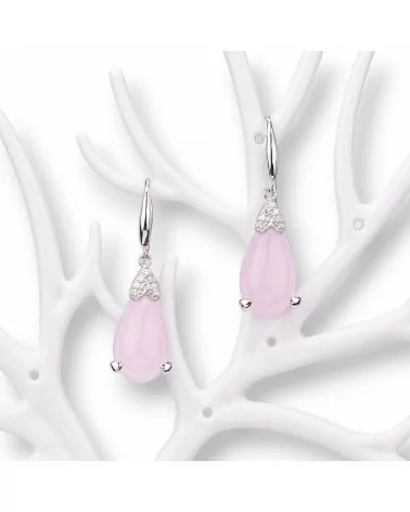 Orecchini Di Argento 925 Made in ITALY Rosa-ARGENTO 925 DESIGN ITALY | Worldofjewel.com