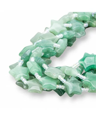 Avventurina Verde Stella Piatta Liscia 16mm-AGATA INDIANA | Worldofjewel.com