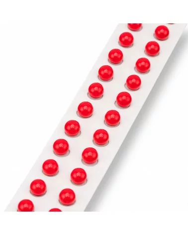 Perline Mezzo Foro Pasta Di Corallo Rosso Tondo Liscio 8mm 24pz-PERLINE MEZZO FORO | Worldofjewel.com