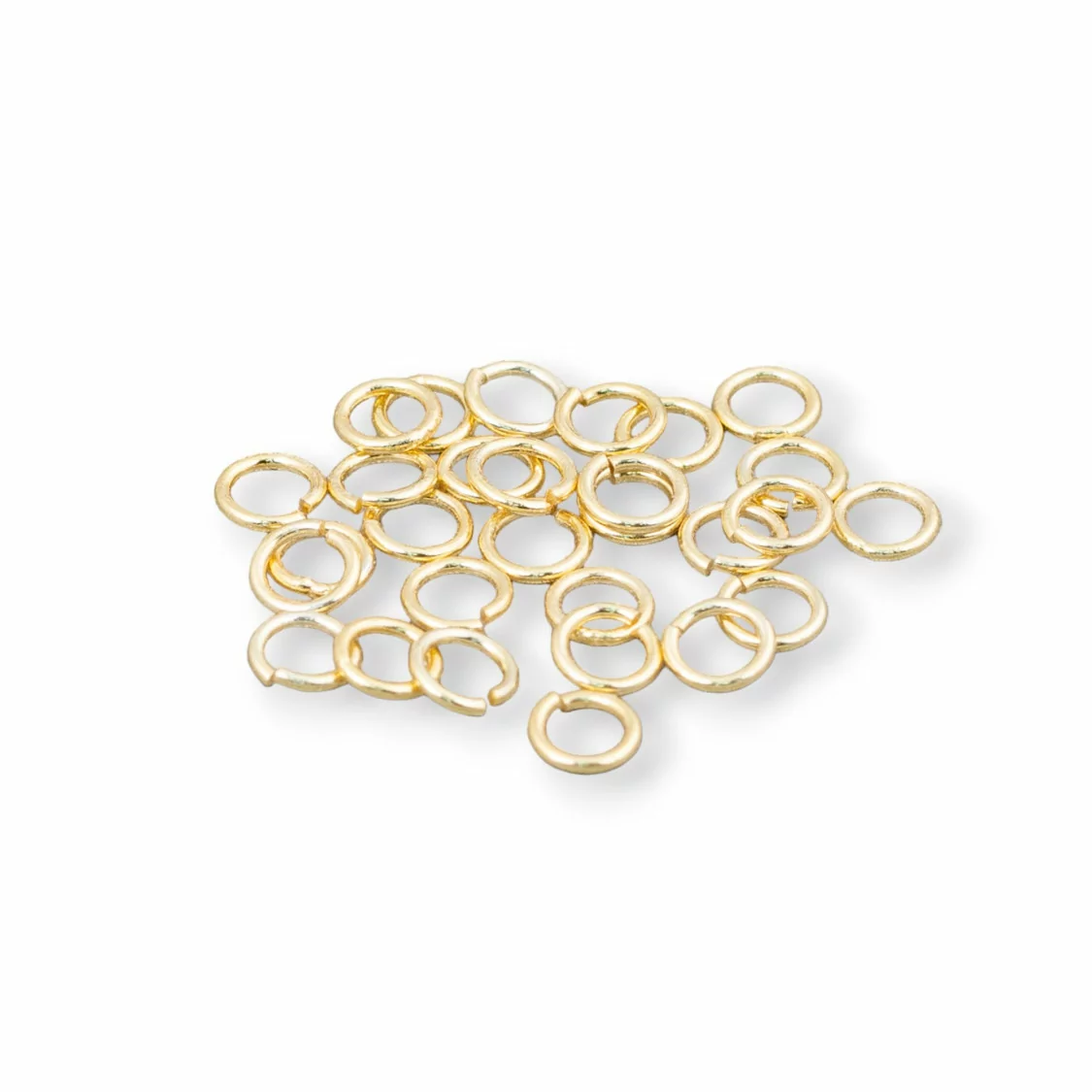 Contromaglia Anellini Di Argento 925 Aperti 4mm Filo 0,6mm 5gr Dorato-ANELLINI APERTI | Worldofjewel.com