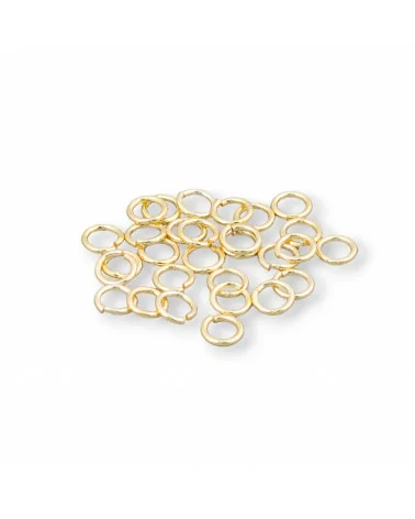 Contromaglia Anellini Di Argento 925 Aperti 4mm Filo 0,6mm 5gr Dorato-ANELLINI APERTI | Worldofjewel.com