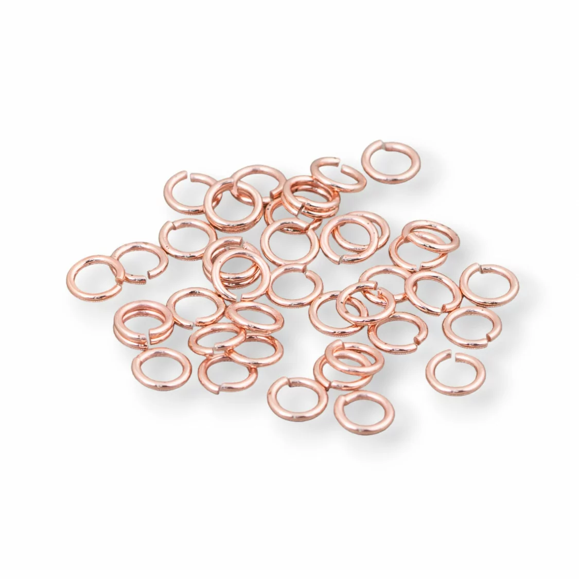 Contromaglia Anellini Di Argento 925 Aperti 4mm Filo 0,6mm 5gr Oro Rosa-ANELLINI APERTI | Worldofjewel.com