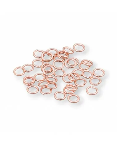 Contromaglia Anellini Di Argento 925 Aperti 4mm Filo 0,6mm 5gr Oro Rosa-ANELLINI APERTI | Worldofjewel.com