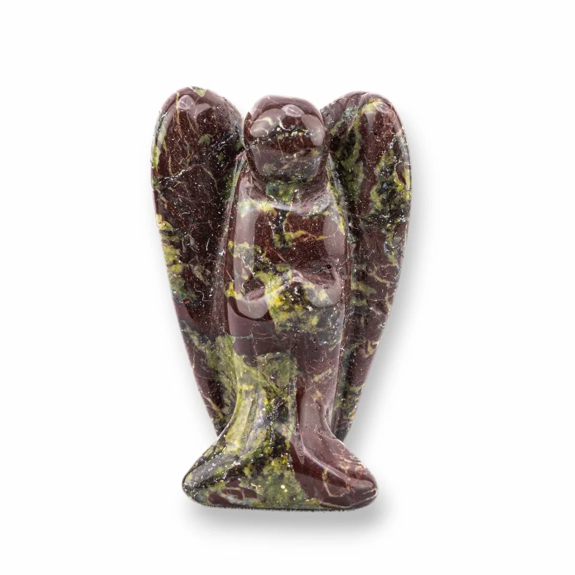 Soprammobile Statua Di Pietre Dure 1,5inch 3,5cm Angelo Di Diaspro Rosso-STATUETTE | Worldofjewel.com