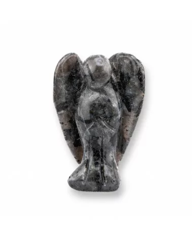 Soprammobile Statua Di Pietre Dure 1,5inch 3,5cm Angelo Di Labradorite-STATUETTE | Worldofjewel.com