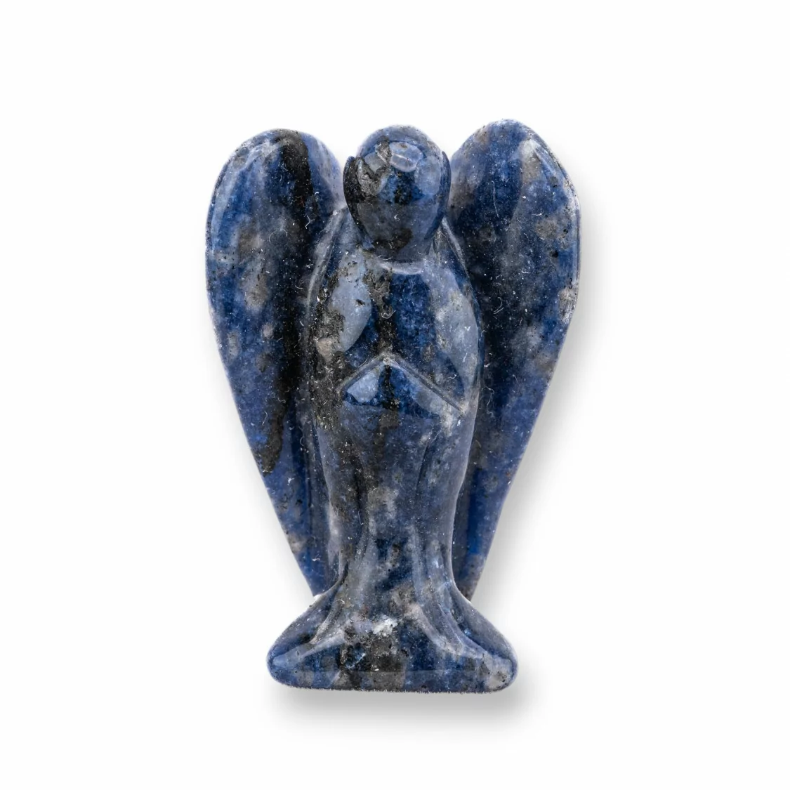 Soprammobile Statua Di Pietre Dure 1,5inch 3,5cm Angelo Di Sodalite-STATUETTE | Worldofjewel.com