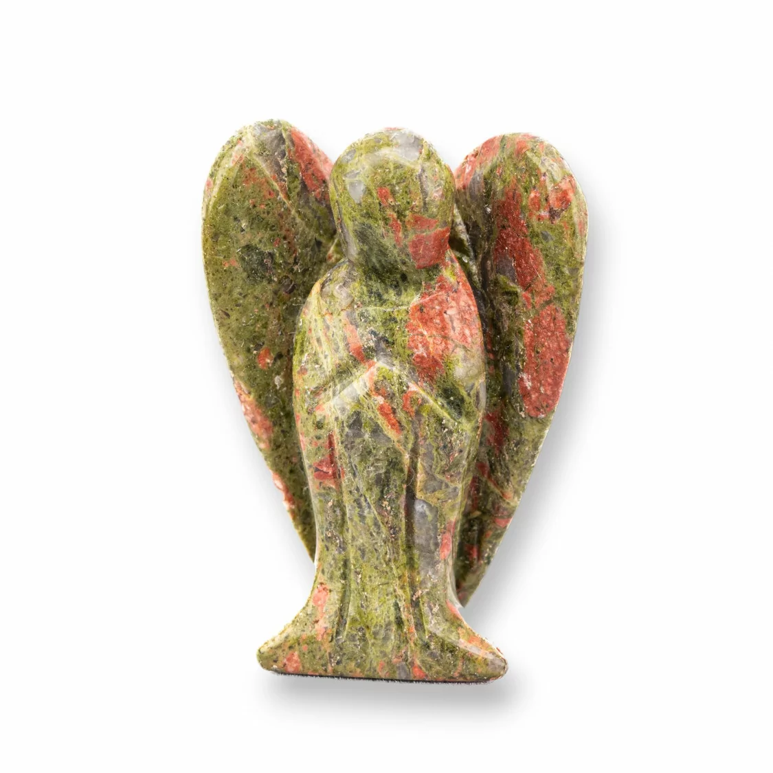 Soprammobile Statua Di Pietre Dure 2inch 5cm Angelo Di Unakite-STATUETTE | Worldofjewel.com