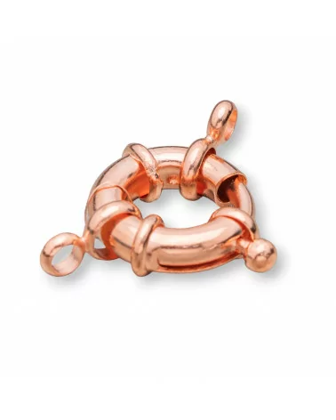 Chiusura di Ottone Tondo Nickelfree 13mm 50pz Oro Rosa Scuro-CHIUSURE DI OTTONE E BRONZO | Worldofjewel.com