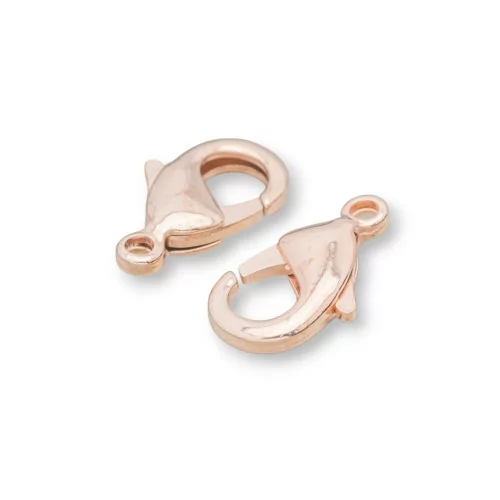 Chiusura Moschettone Di Ottone Nickelfree 15mm 170pz Oro Rosa-CHIUSURE DI OTTONE E BRONZO | Worldofjewel.com