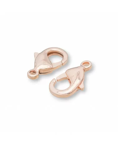 Chiusura Moschettone Di Ottone Nickelfree 15mm 170pz Oro Rosa-CHIUSURE DI OTTONE E BRONZO | Worldofjewel.com