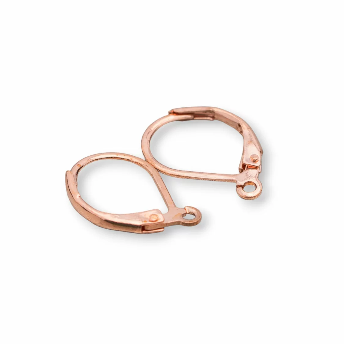 Base Per Orecchini Monachelle Chiuse Di Ottone 10x15mm 150 Paia Oro Rosa-BASI DI OTTONE E BRONZO | Worldofjewel.com