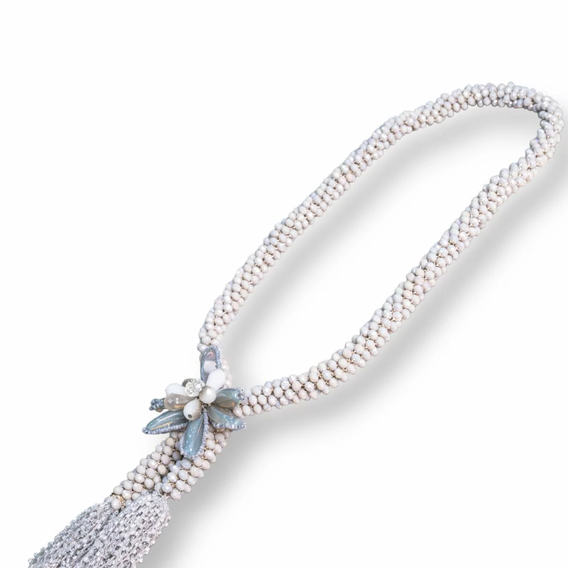 Collana Di Cristalli Cz A Grappoli Con Centrale - Lunghezza Interna 70cm MOD4-OFFERTE COLLANE | Worldofjewel.com