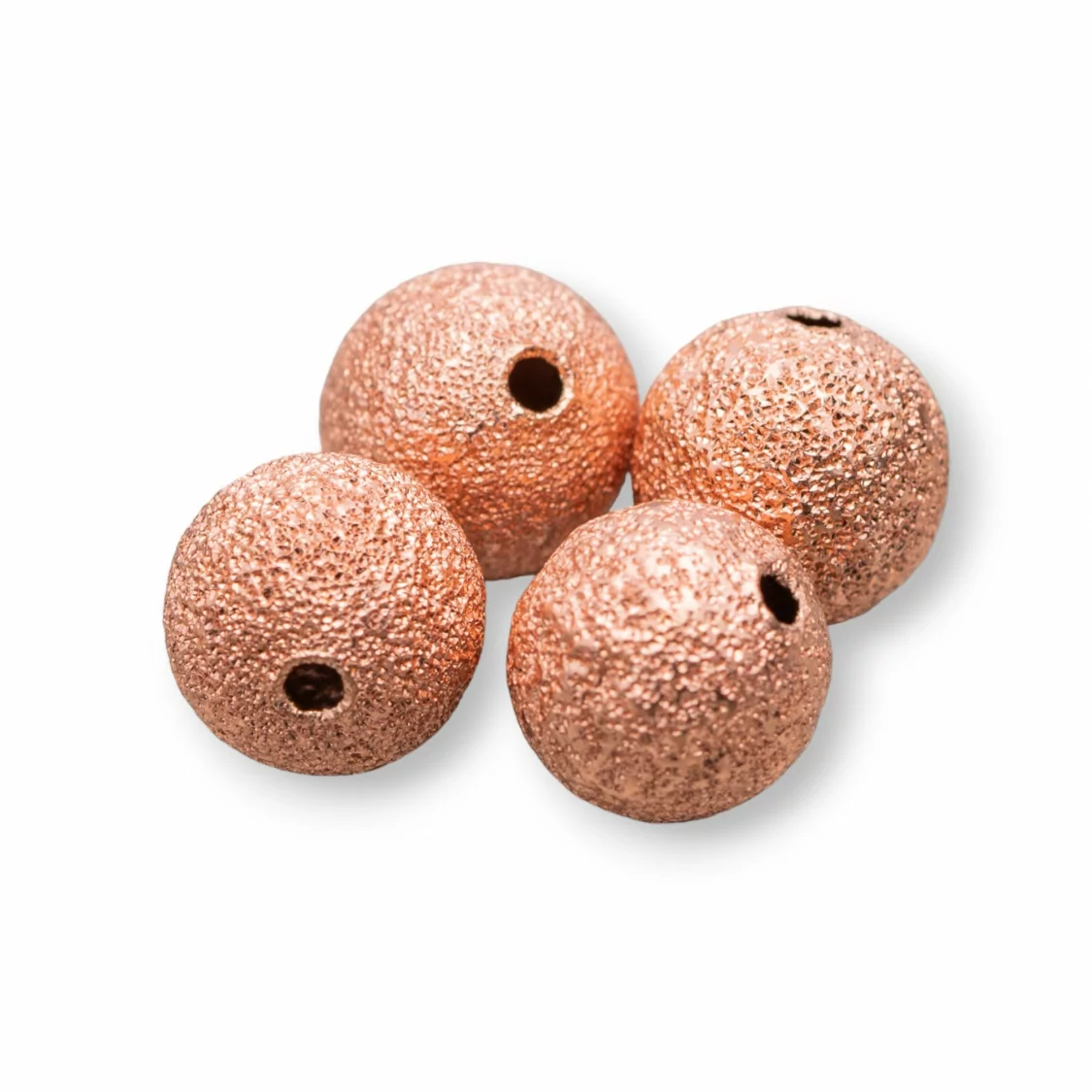 Distanziatore Palline Di Ottone Satinate 6mm 80gr 320pz Oro Rosa-PALLINE VARIE | Worldofjewel.com