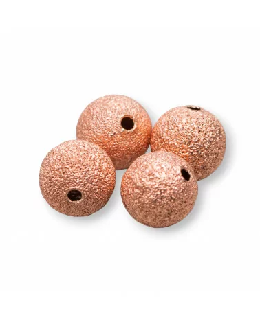 Distanziatore Palline Di Ottone Satinate 8mm 80gr 160pz Oro Rosa-PALLINE VARIE | Worldofjewel.com