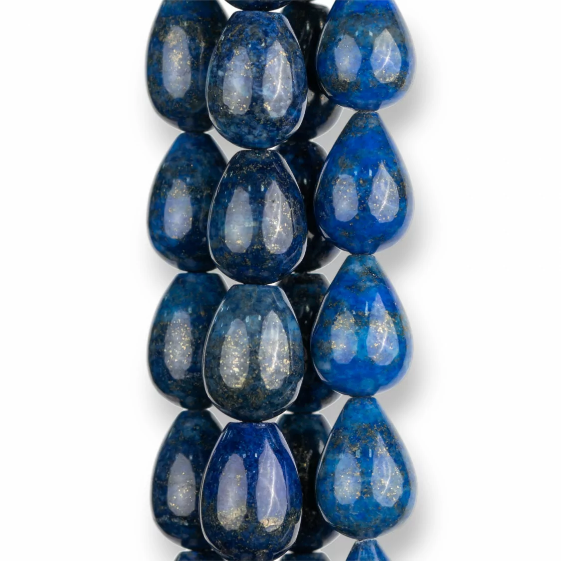 Lapislazzuli Blu Naturale Gocce Briolette Lisce 13x18mm-LAPISLAZZULI BLU NATURALE | Worldofjewel.com